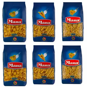 ماکارونی فرمی پفکی و پنه بزرگ و گوش ماهی مانا - 500 گرم مجموعه 6 عددی