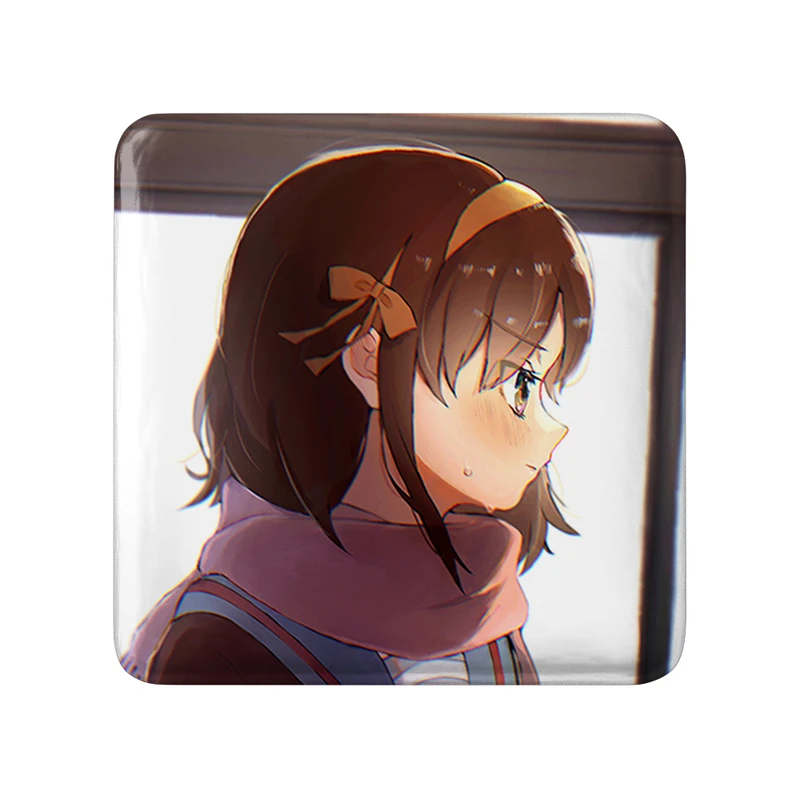 مگنت خندالو طرح هاروهی انیمه ناپدید شدن هارومی سوزومیا The Disappearance of Haruhi Suzumiya  مدل مربعی کد 23148