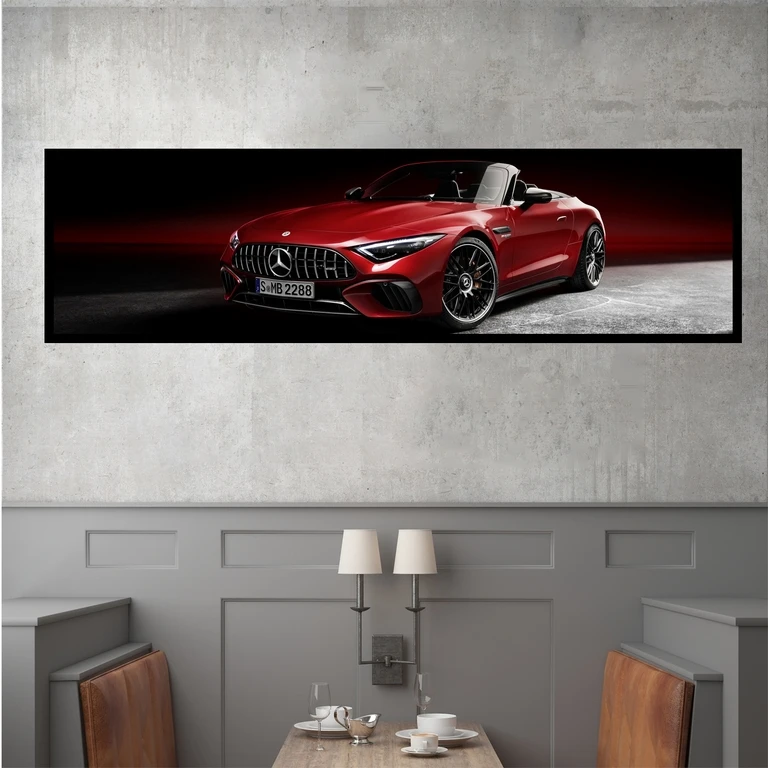 تابلو بکلیت طرح ماشین کروک بنز مدل کشیده B-7902