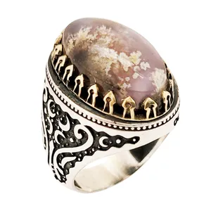 انگشتر نقره مردانه مدل شجر بهاری کد 849518