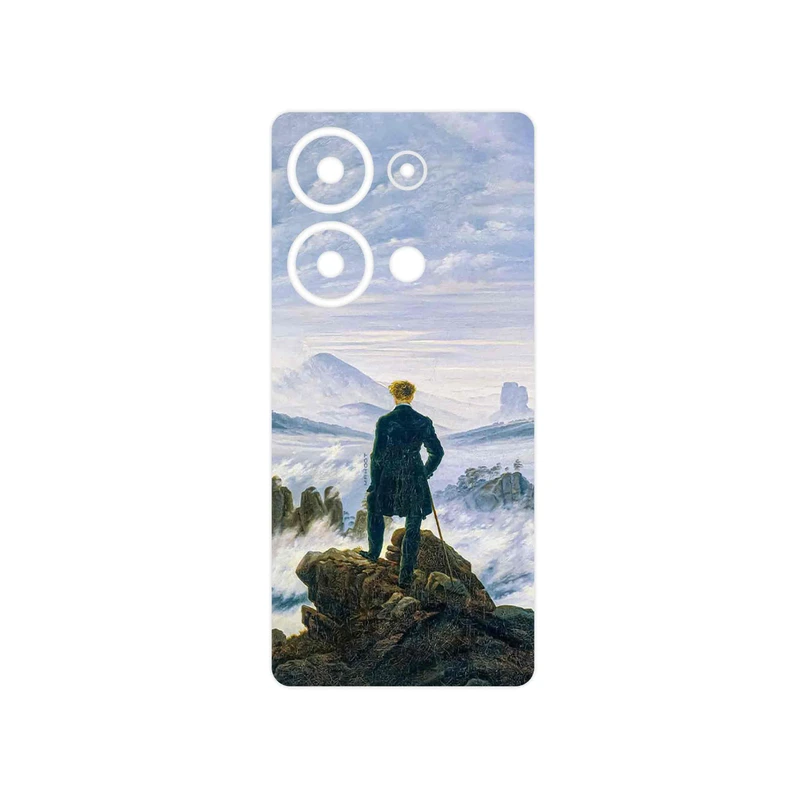 برچسب پوششی ماهوت مدل Wanderer above the Sea of Fog مناسب برای گوشی موبایل شیائومی Redmi Note 13 Pro 4G