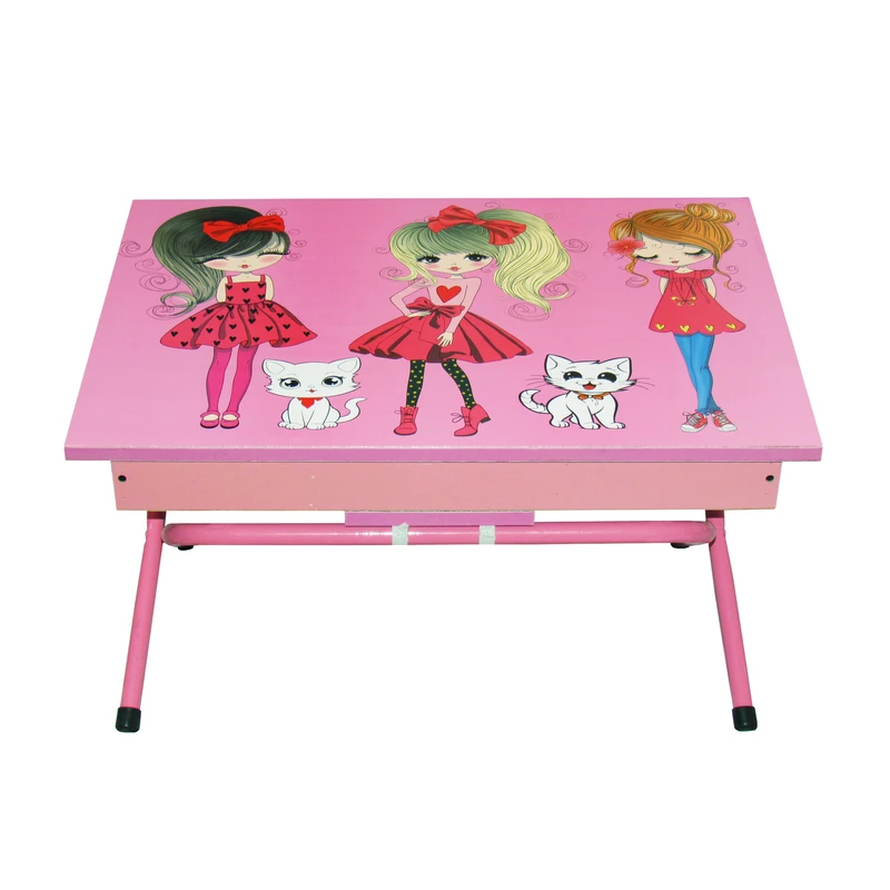 میز تحریر کودک میزیمو طرح دختر چکمه پوش کد 3464 