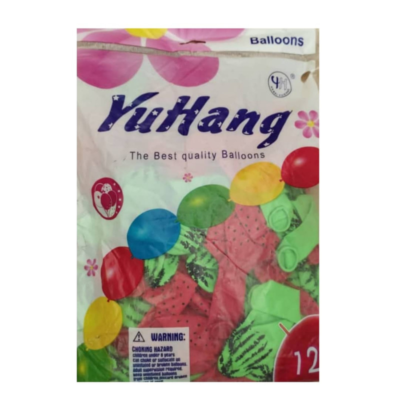 بادکنک طرح هندوانه شب یلدا بسته 100 عددی