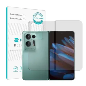 Transparent Rockspace HyGEL screen suitable for Oppo find n2 mobile phone with back protector