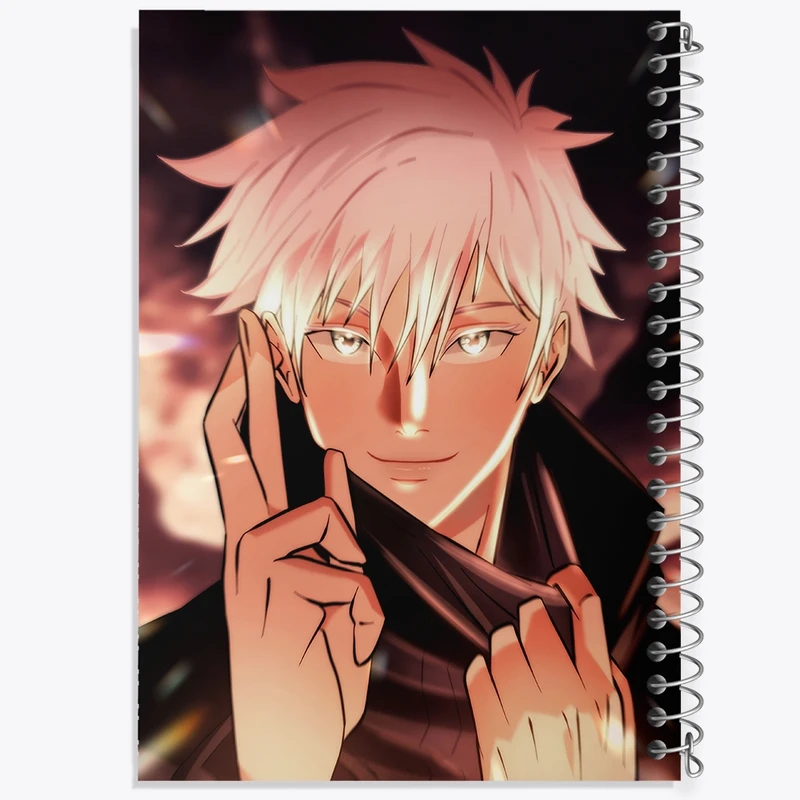 دفتر ژورنال نویسی 50 برگ خندالو مدل نقطه ای طرح گوجو ساتورو انیمه جوجوتسو کایزن کد F1578