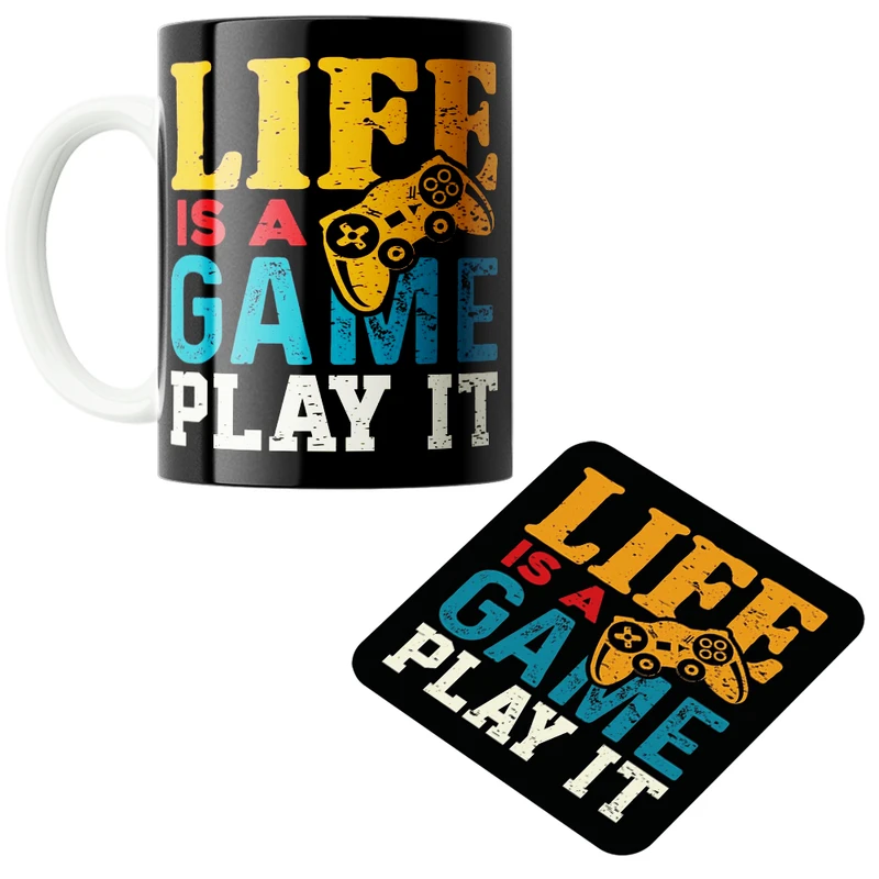 ماگ پاد آفرین مدل گیمینگ کد z501 به همراه زیر لیوانی