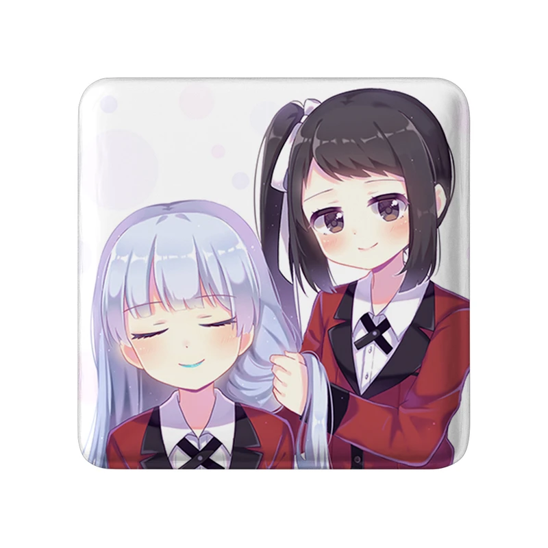 مگنت خندالو طرح کیراری و سایاکا انیمه قمارباز مدل مربعی کد 33695