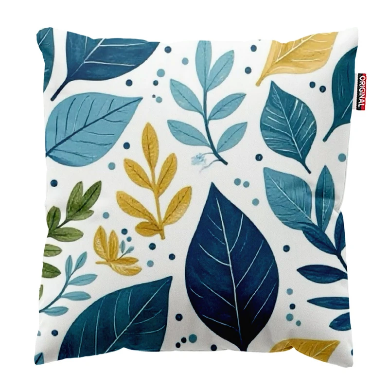 کوسن پاد آفرین طرح برگ کد 1747 سایز 30*30 سانتی متر