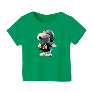 تی شرت آستین کوتاه بچگانه مدل اسنوپی کد ۵۴ رنگ سبز