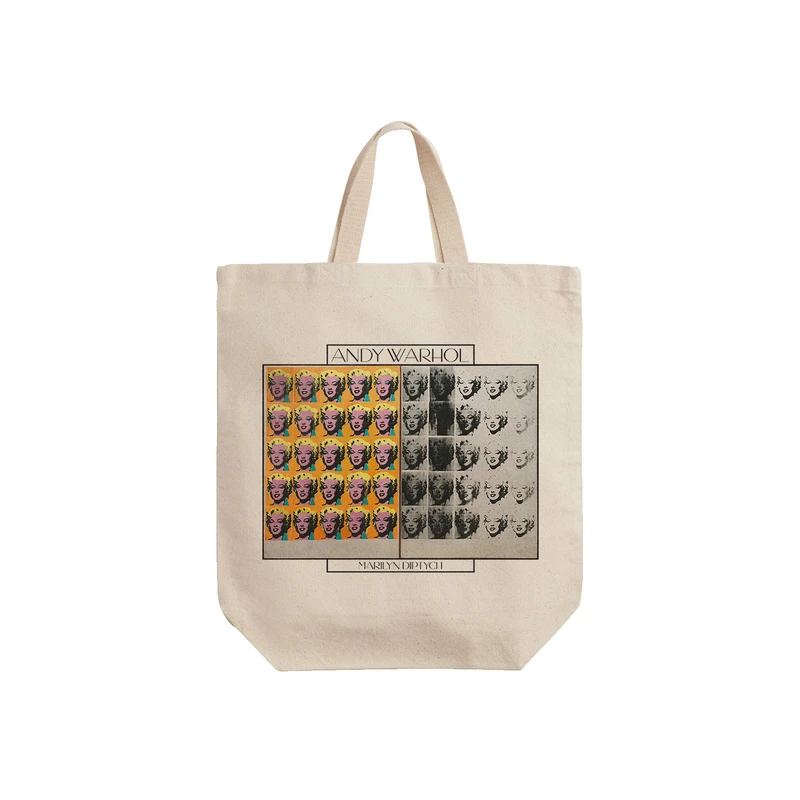 ساک خرید ترمه طراحان ایده مدل مریلین دوقسمتی از وارهول کد art0849 - S