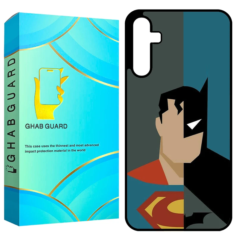 کاور قاب گارد طرح بتمن و سوپر من مدل GCHPA35 مناسب برای گوشی موبایل سامسونگ Galaxy A35 5G 