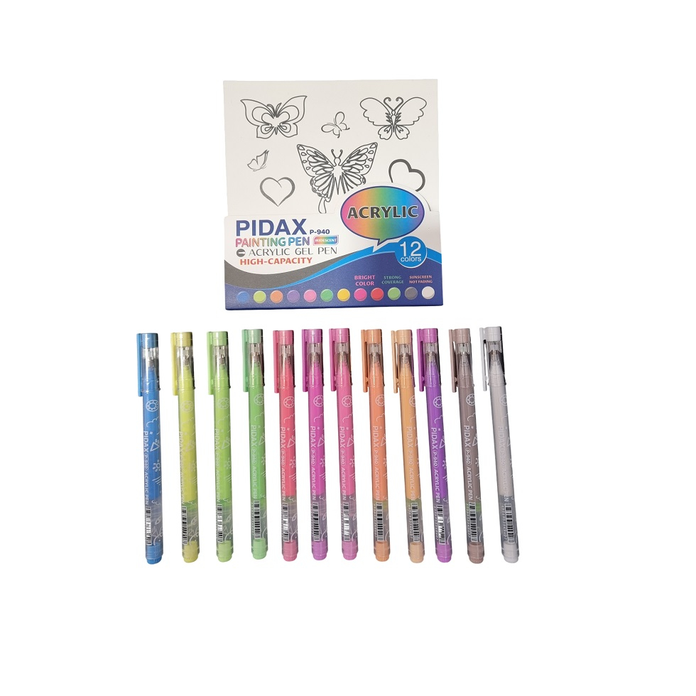 روان نویس پیداکس مدل اکرولیک کد P 940 بسته 12 عددی