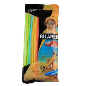 نی نوشیدنی یکبار مصرف مدل AT495 بسته 100 عددی