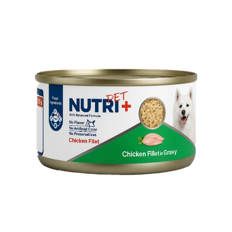 کنسرو غذای سگ نوتری مدل نچرال طعم مرغ وزن 120گرم