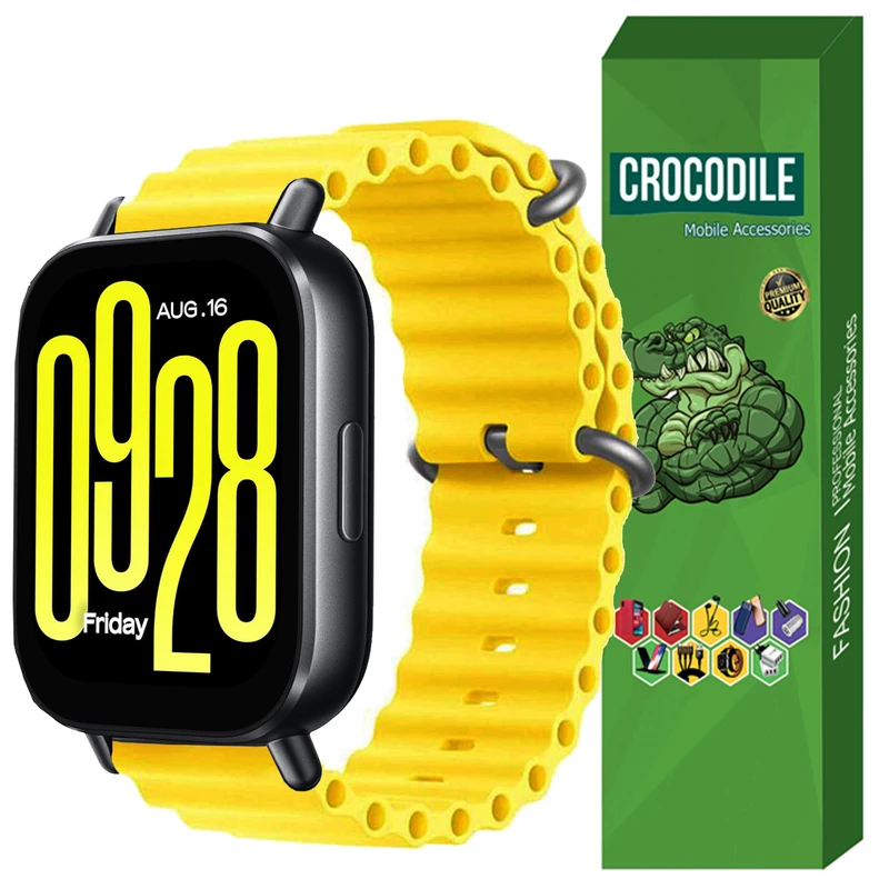 بند کروکودیل مدل Ocean مناسب برای ساعت هوشمند شیائومی Redmi Watch 5 Active 22MM