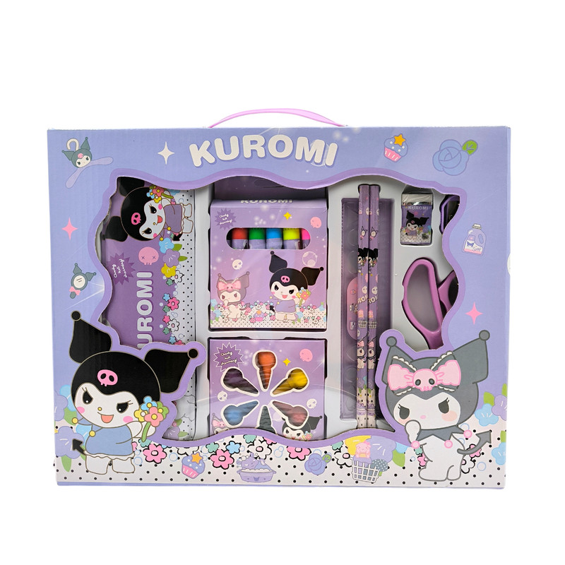 ست لوازم التحریر طرح کرومی بسته 19 عددی