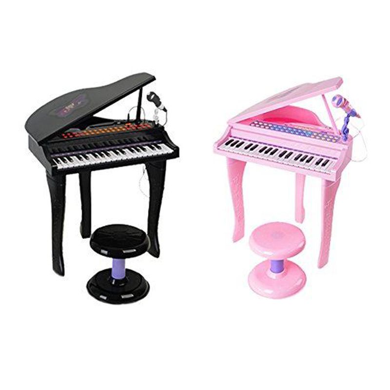 اسباب بازی موزیکال مدل پیانو پایه دار و میکروفون کد 88022 -  - 5