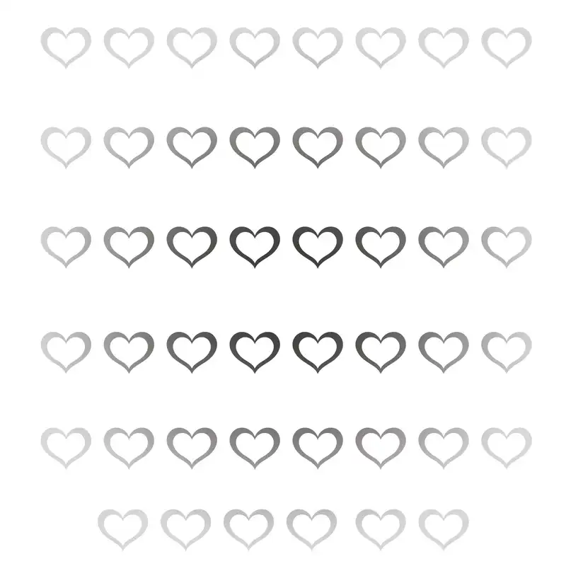 آینه پدیده شاپ طرح Heart کد 50 بسته 50 عددی