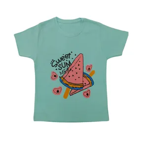 تی شرت آستین کوتاه دخترانه مدل بستنی هندوانه 