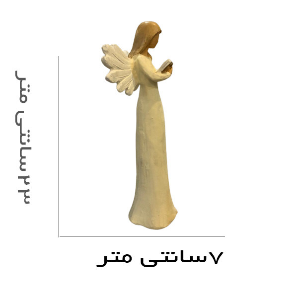 مجسمه دنیا دکوری سرمد مدل فرشته کتاب خوان