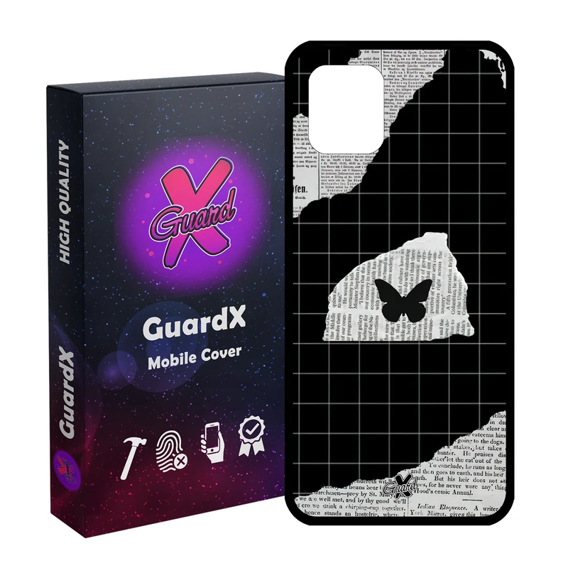 کاور گارد ایکس طرح پروانه مدل Glass10533 مناسب برای گوشی موبایل سامسونگ Galaxy Note 10 Lite / A81