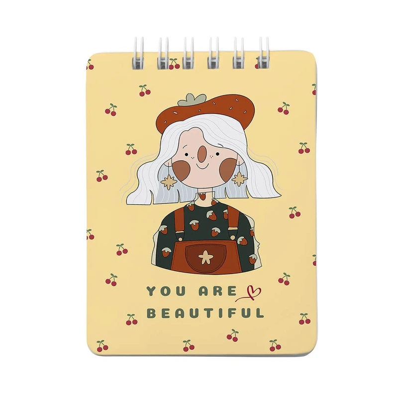 دفترچه یادداشت 80 برگ مدل دختر گیلاسی