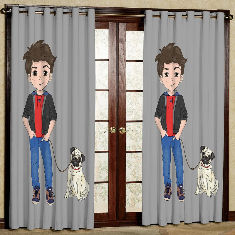  پرده مدل پسر مخمل پانچی کد 4694a سایز 200x140 سانتی متر