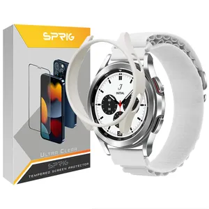 بند اسپریگ مدل Loop Alpine مناسب برای ساعت هوشمند سامسونگ Galaxy Watch 4 Classic 46mm به همراه کاور