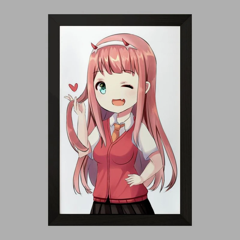 تابلو خندالو مدل زیروتو انیمه دارلینگ Darling  کد 10511