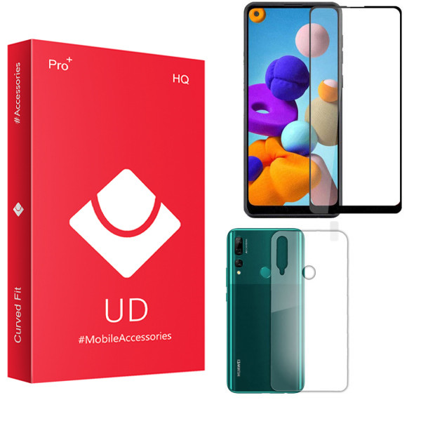 محافظ صفحه نمایش یو دی مدل HQ مناسب برای گوشی موبایل هوآوی Y9 Prime 2019 به همراه محافظ پشت گوشی