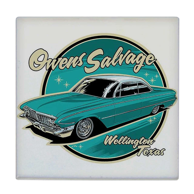 زیر لیوانی  طرح اتومبیل کلاسیک کد    6104579_5365