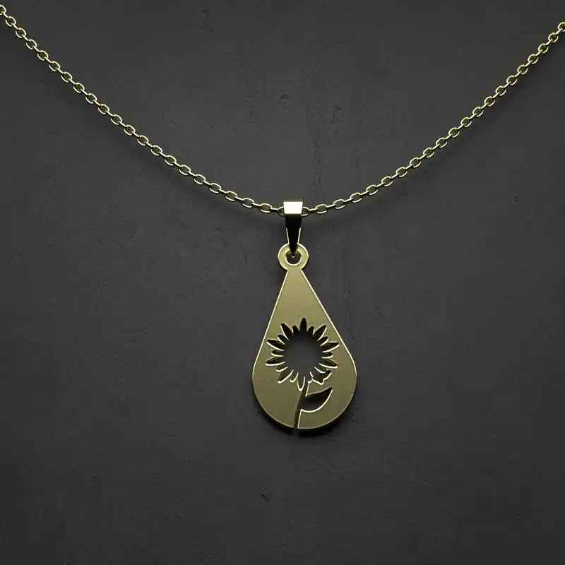 گردنبند طلا 18 عیار زنانه مدوپد مدل اسلیمی کد CA10336