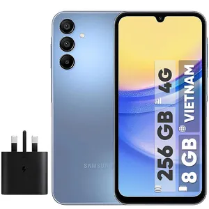 گوشی موبایل سامسونگ مدل Galaxy A15 دو سیم کارت ظرفیت 256 گیگابایت و رم 8 گیگابایت به همراه شارژر سامسونگ - ویتنام 