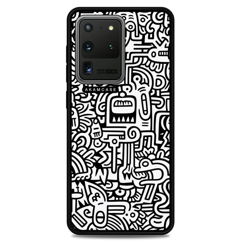 کاور آکام مدل AMC-WSGS20U-DOODLE15 مناسب برای گوشی موبایل سامسونگ Galaxy S20 Ultra