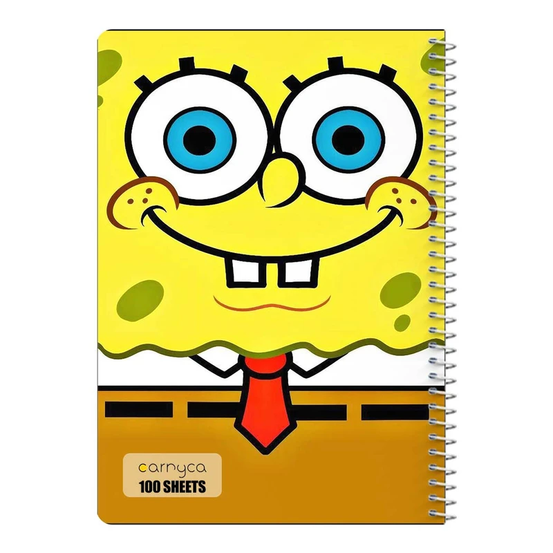 دفتر مشق 100 برگ سیمی کارنیکا طرح باب اسفنجی spong bob کد 84061