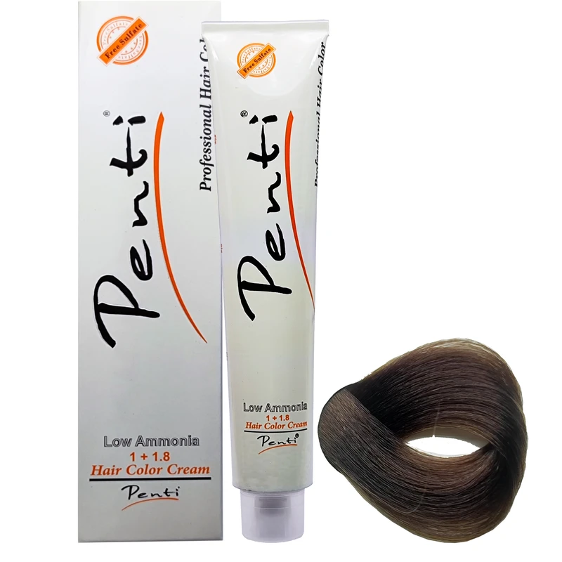 رنگ مو پنتی سری زیتونی شماره M5 حجم 100 میلی لیتر رنگ بلوند زیتونی تیره