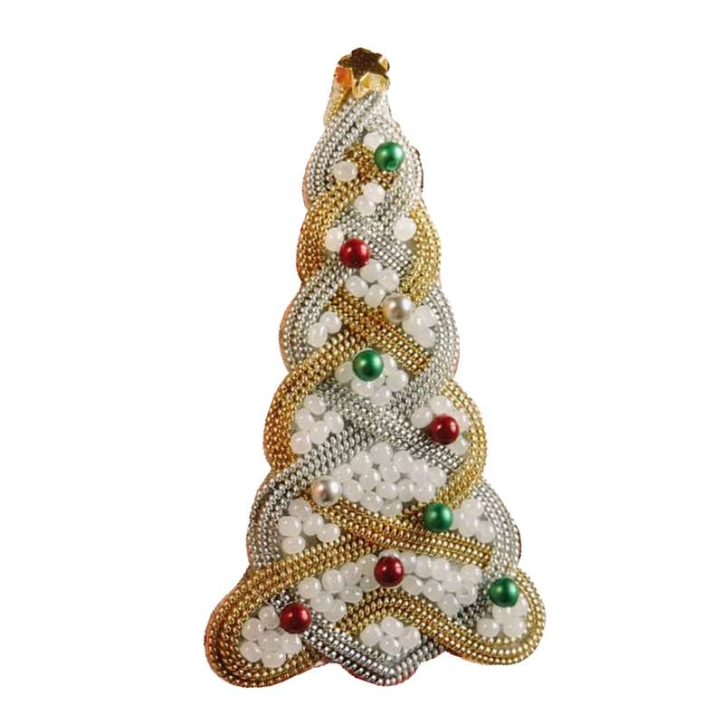 گل سینه زنانه مدل درخت کریسمس A