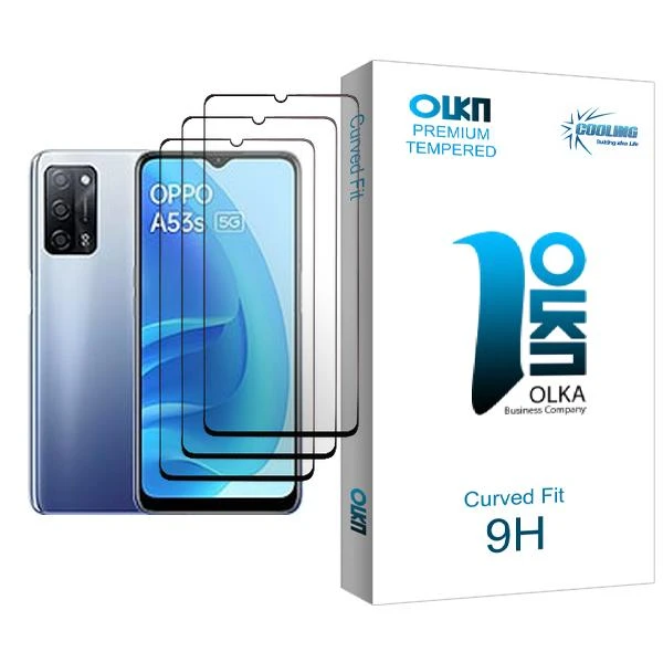 محافظ صفحه نمایش کولینگ مدل Olka Glass MIX003 مناسب برای گوشی موبایل اوپو A53s 5G بسته سه عددی