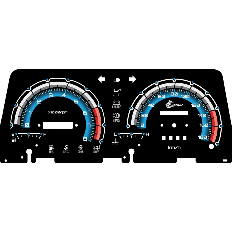 صفحه کیلومتر خودرو گاندو مدل 70-79 مناسب برای پراید کاربراتور 