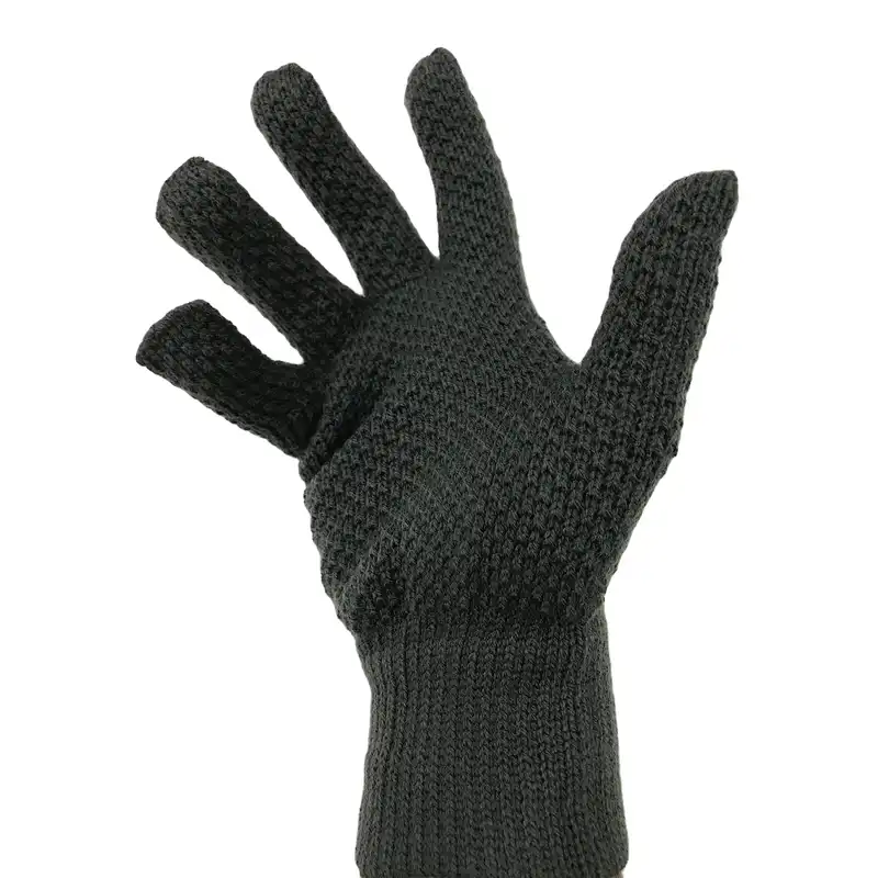 دستکش بافتنی مدل Vintage رنگ طوسی