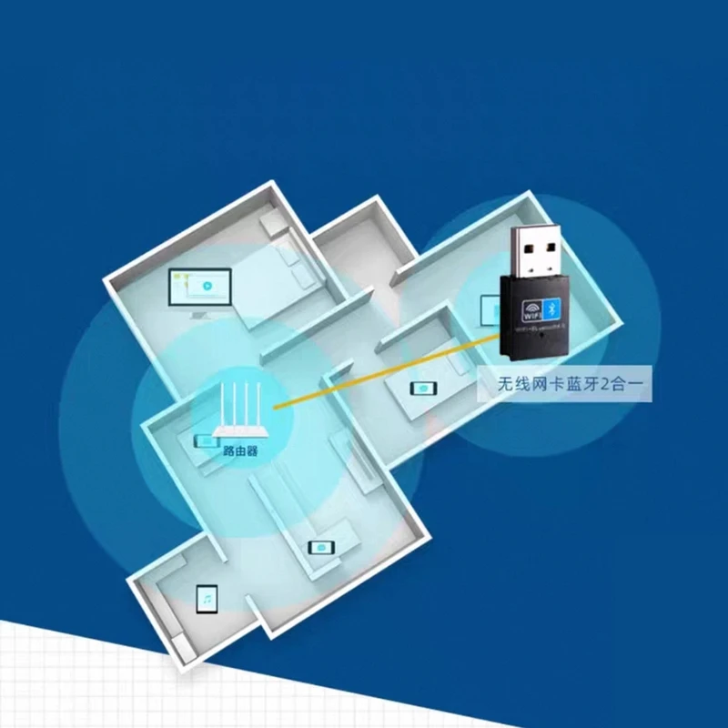 عکس شماره 12 : کارت شبکه بی سیم و بلوتوث مدل uw03bt 2 in 1