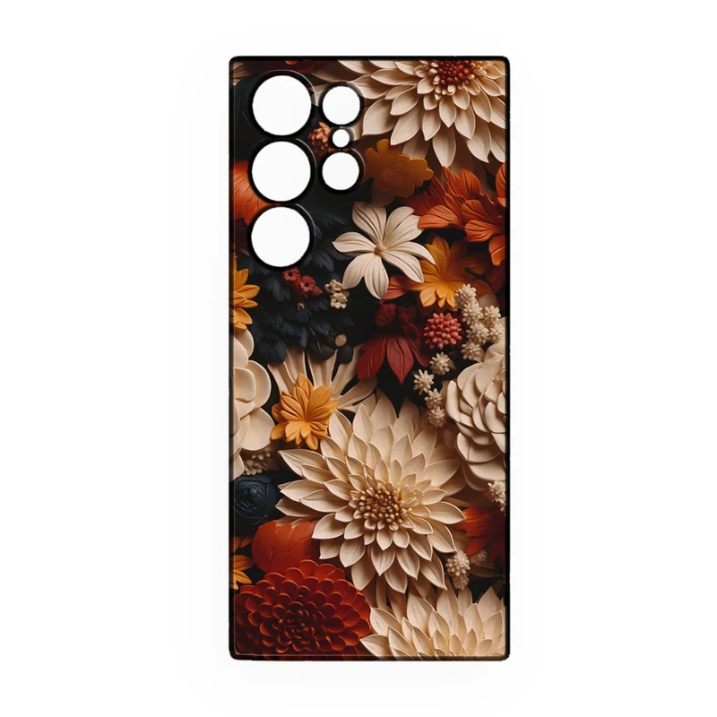 کاور طرح گل کد 304 مناسب برای گوشی موبایل سامسونگ Galaxy S21 Ultra