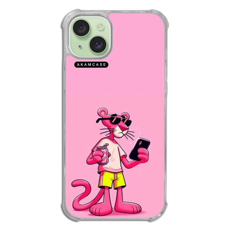 کاور آکام مدل AMC-WTA15PLUS-PINK PANTHER8 مناسب برای گوشی موبایل اپل iPhone 15 Plus