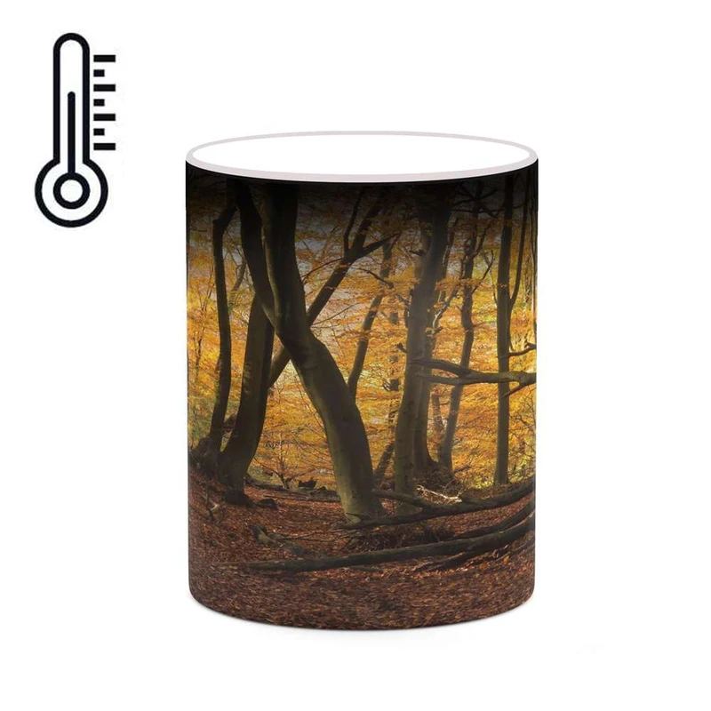 ماگ حرارتی کاکتی مدل منظره پاییزی کد mgh18577