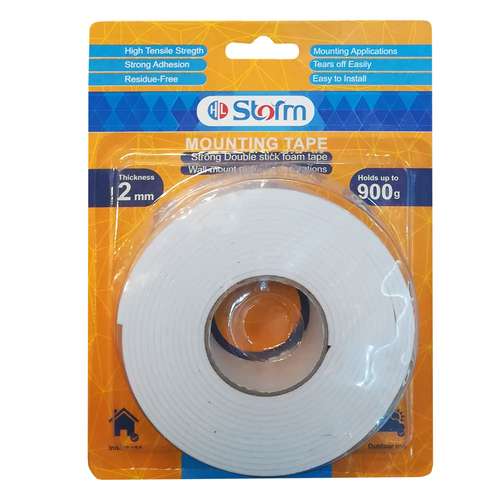  چسب دوطرفه استورم مدل فومی عرض 1.8 سانتی متر کد 154217