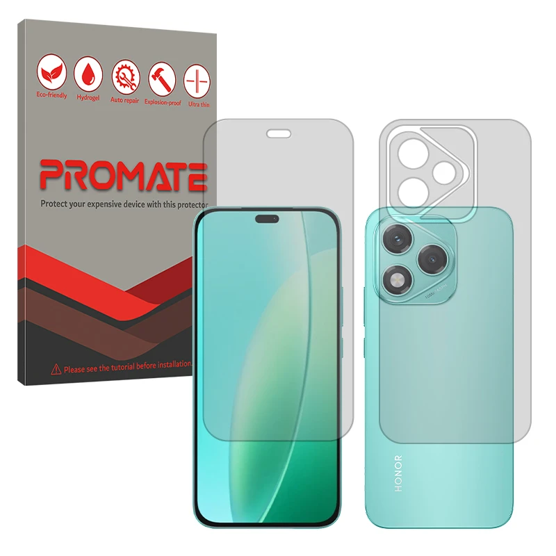 محافظ صفحه نمایش مات پرومیت مدل Resistant مناسب برای گوشی موبایل آنر 400 Lite به همراه محافظ پشت گوشی موبایل 