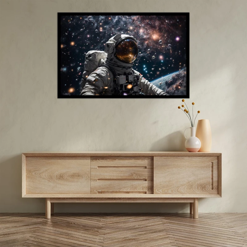 تابلو بکلیت طرح فضانورد  فضا و کهکشان  مدل  B-bu2651