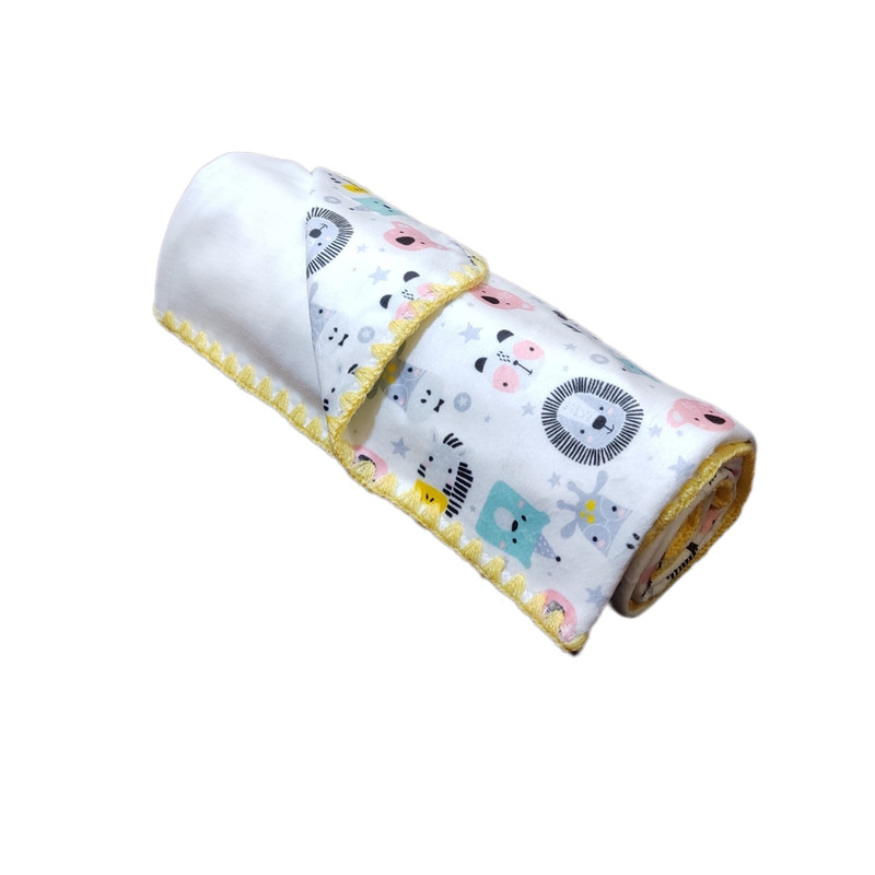 پتو نوزاد مادرکر مدل حیوانات سایز 80x80 سانتی متر