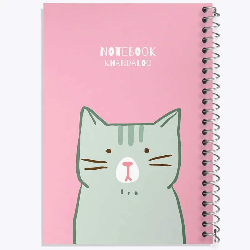 دفتر مشق 100 برگ خندالو طرح گربه کیوت کد N1358
