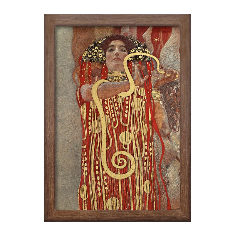 تابلو خندالو طرح نقاشی بهداشت اثر گوستاو کلیمت کد F12150